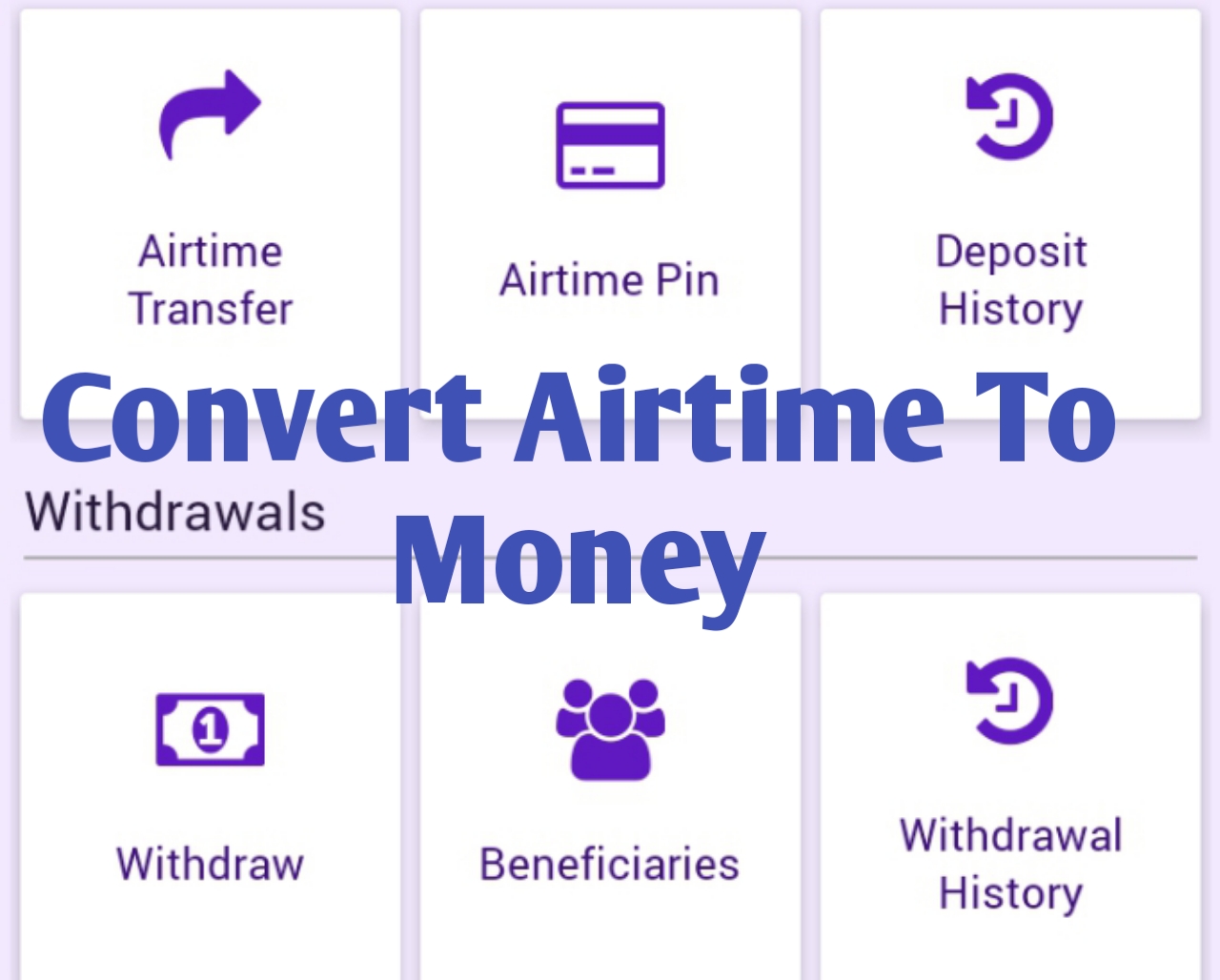 Convert airtime to cash